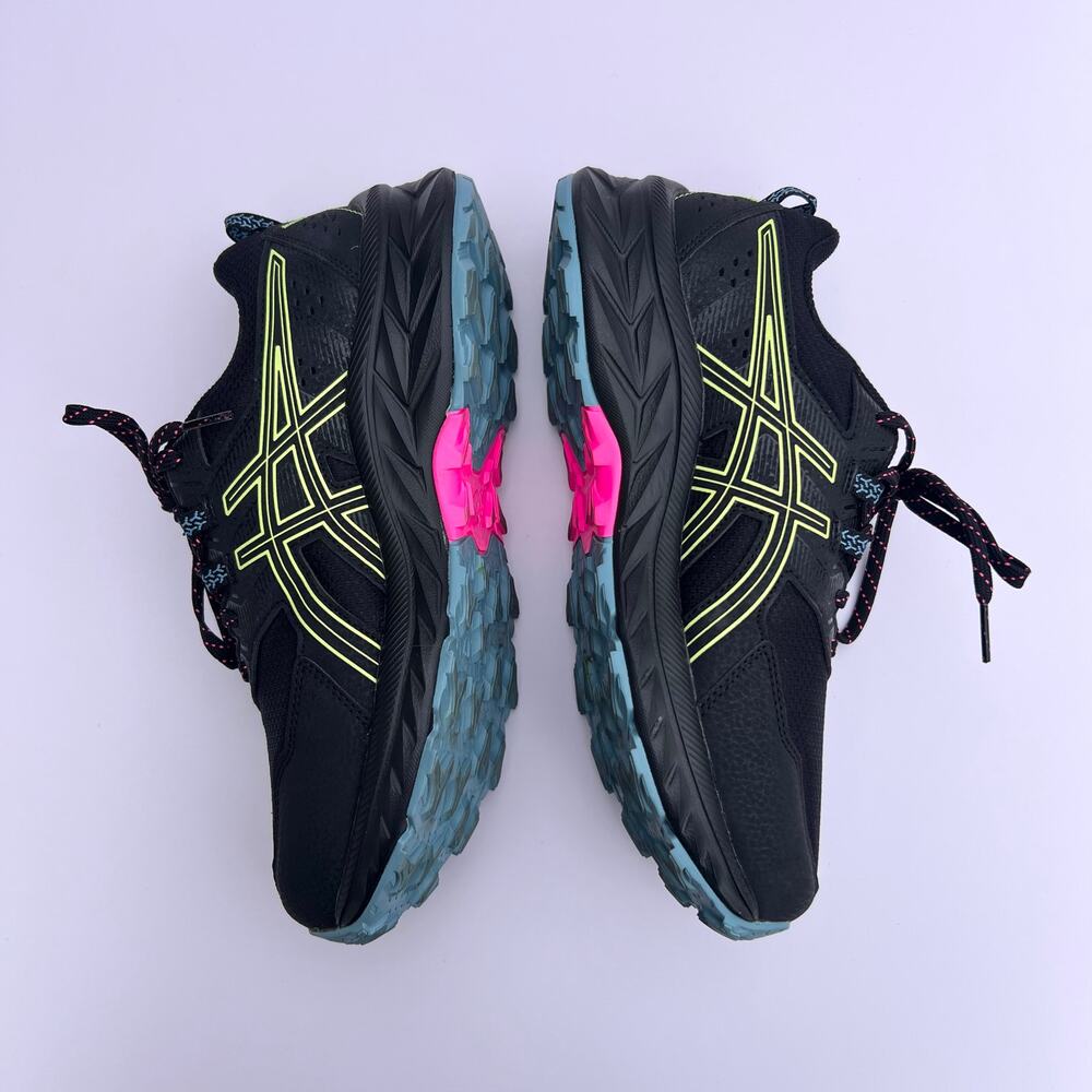 ASICS Gel Venture 9 Trail Running Shoes Womens 8 Black Pink - Picture 2 of 6